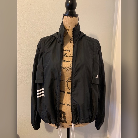 adidas hoodless jacket